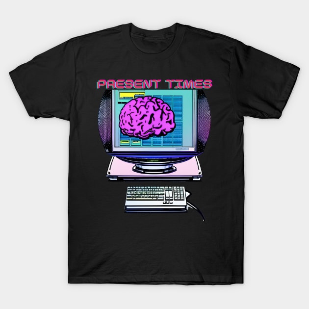 Technological Evolutions: The Mindful Computer T-Shirt by MagicTrick